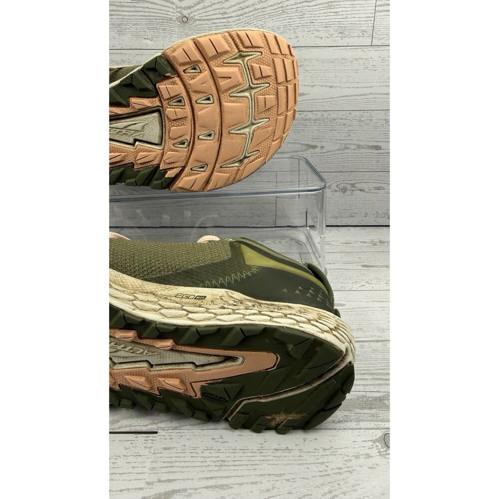 Altra Timp 4 Trail Running Shoes Womens Size 9 olive green EGO Max MaxTrac #456 - Picture 7 of 7